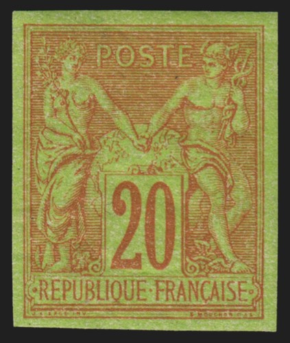 96b non dentelé sage - n°96b,,